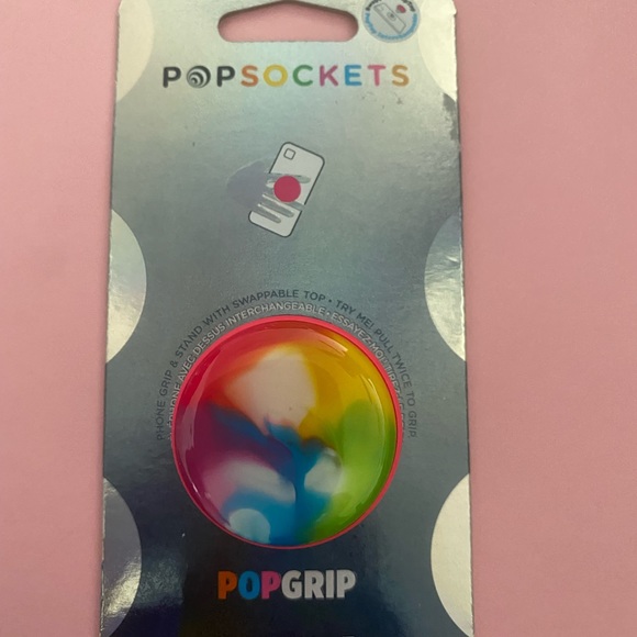 NEW POPSOCKETS POPGRIP LUXE. Color: Swirl Rainbow. GREAT STOCKING STUFFER - Picture 16 of 16